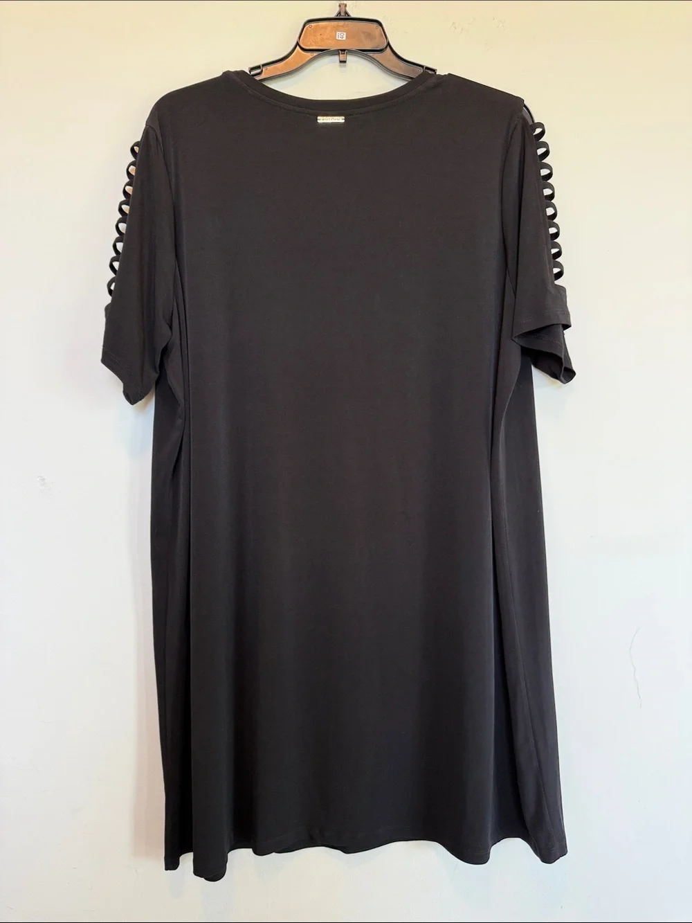 Michael Kors Black Cutout Sleeve Shift Dress